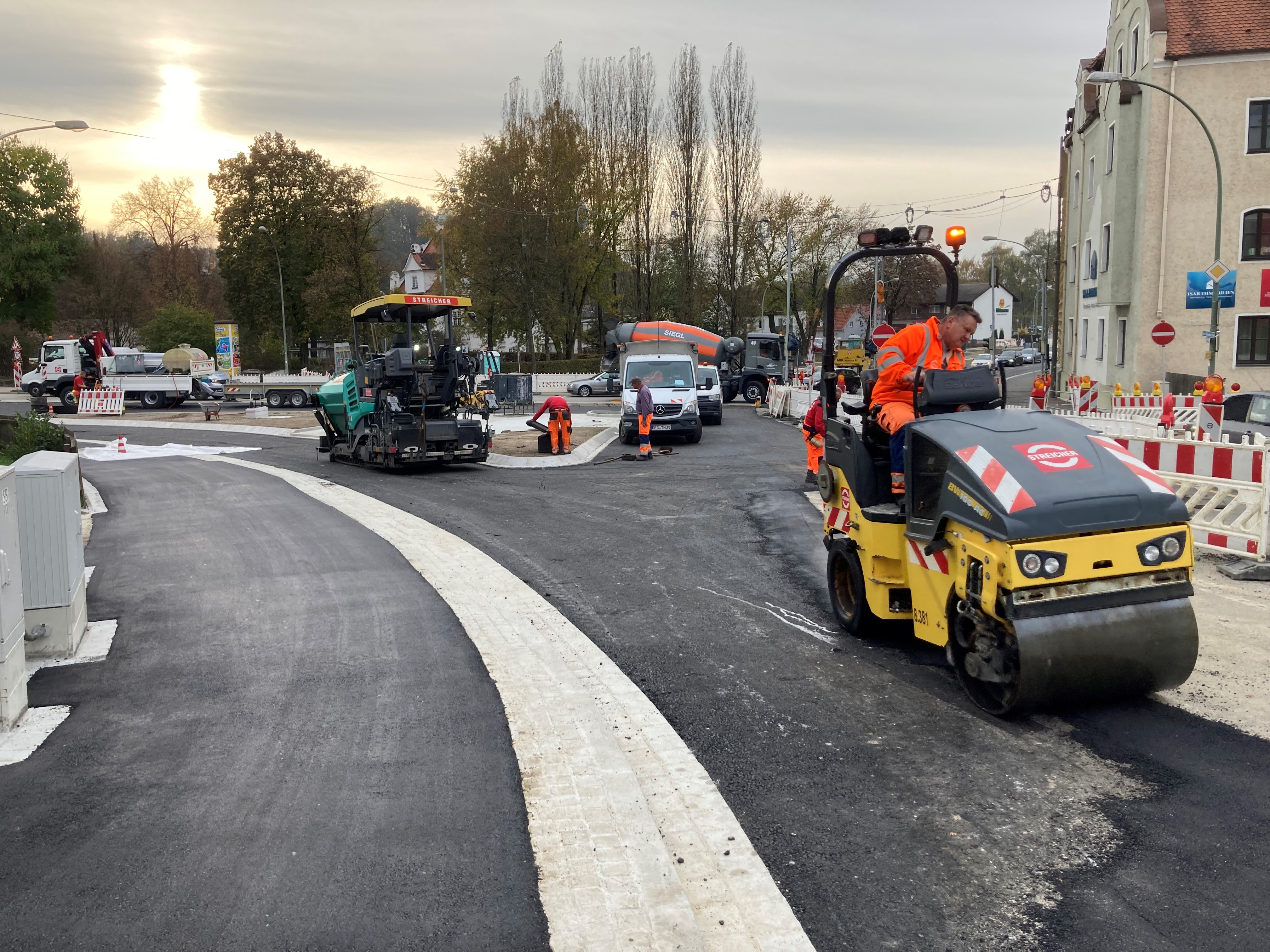 Endspurt beim Kupfereck-Umbau (B 11/B 15)