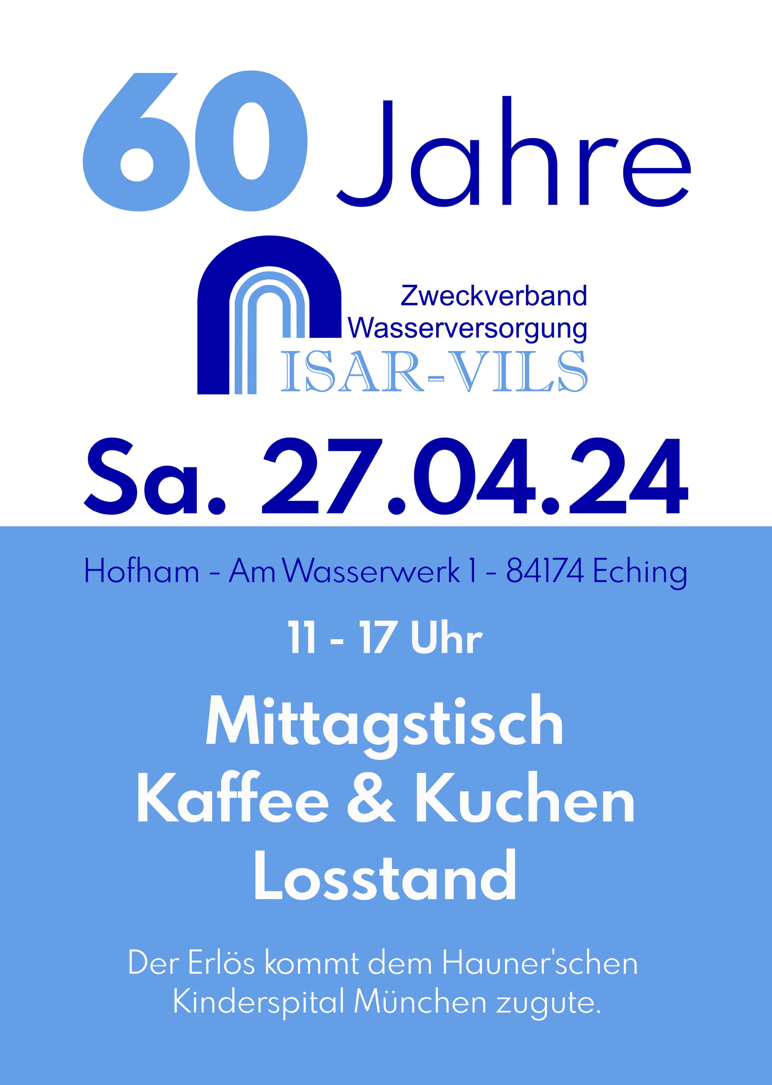 Flyer 60 Jahres Feier am 27.04.2024 von 11 - 17 Uhr 