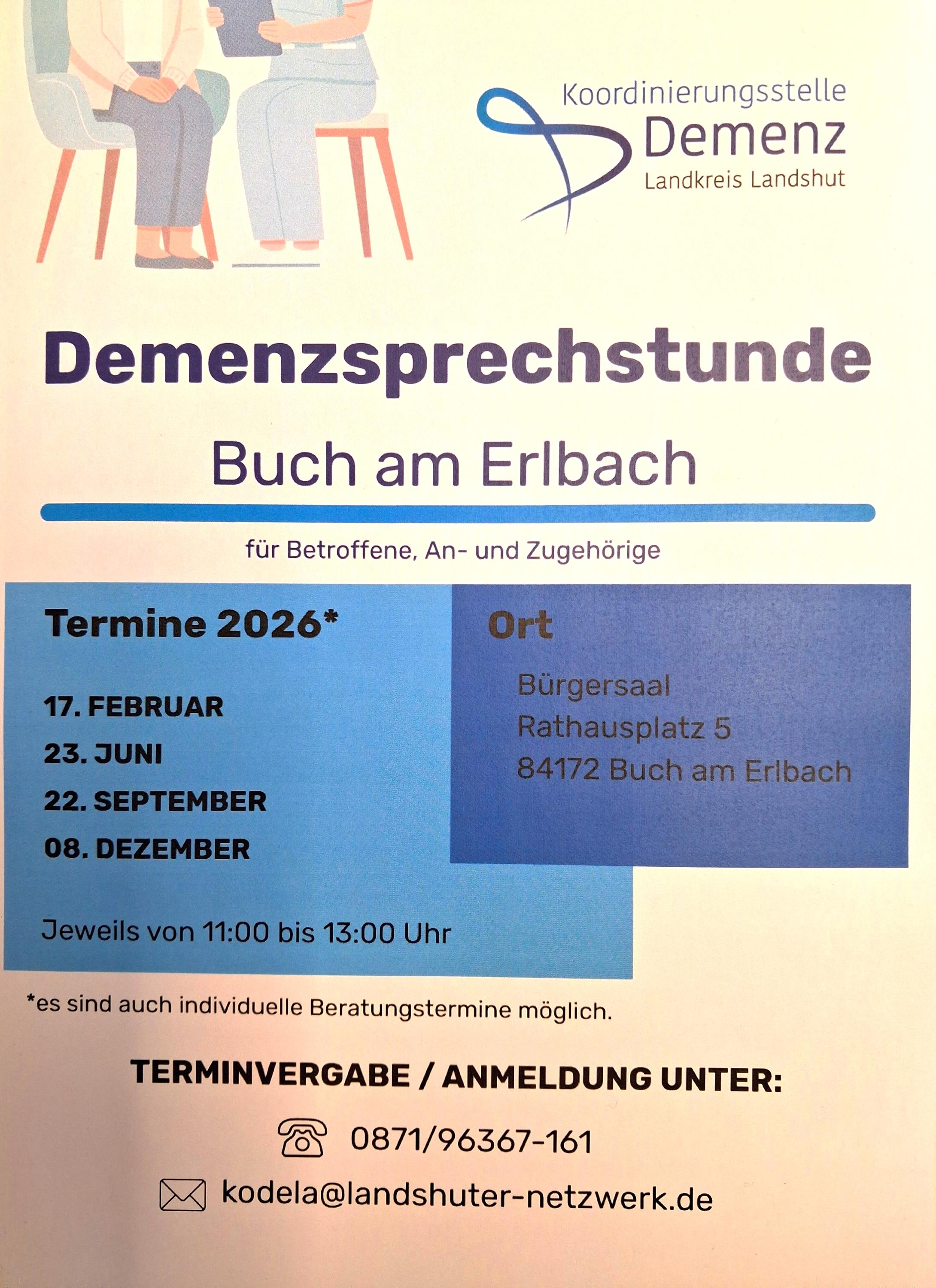 Flyer Demenzsprechstunde