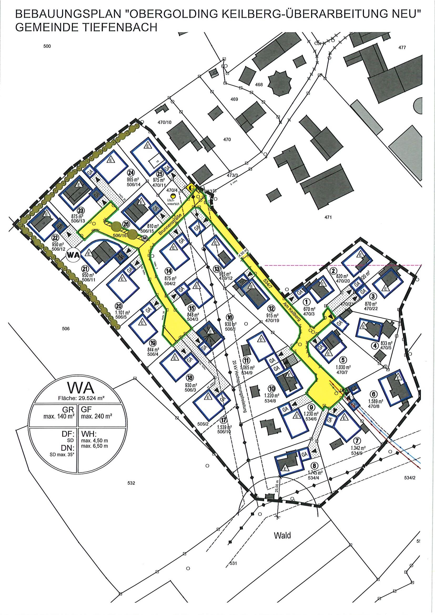 Lageplan Obergolding Keilberg