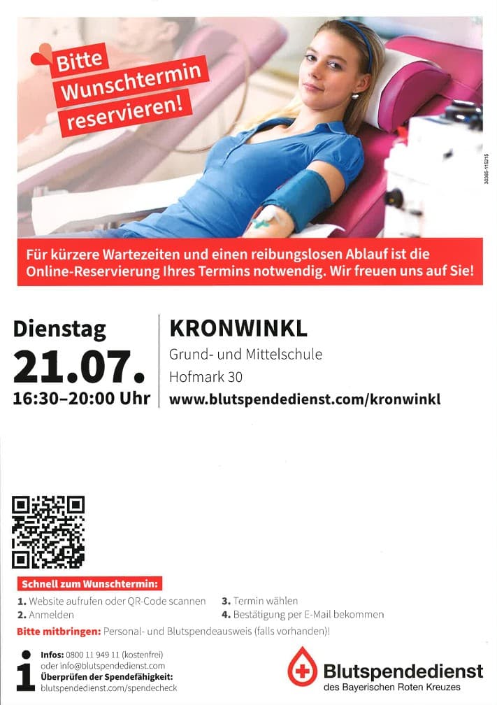 Plakat Blutspende