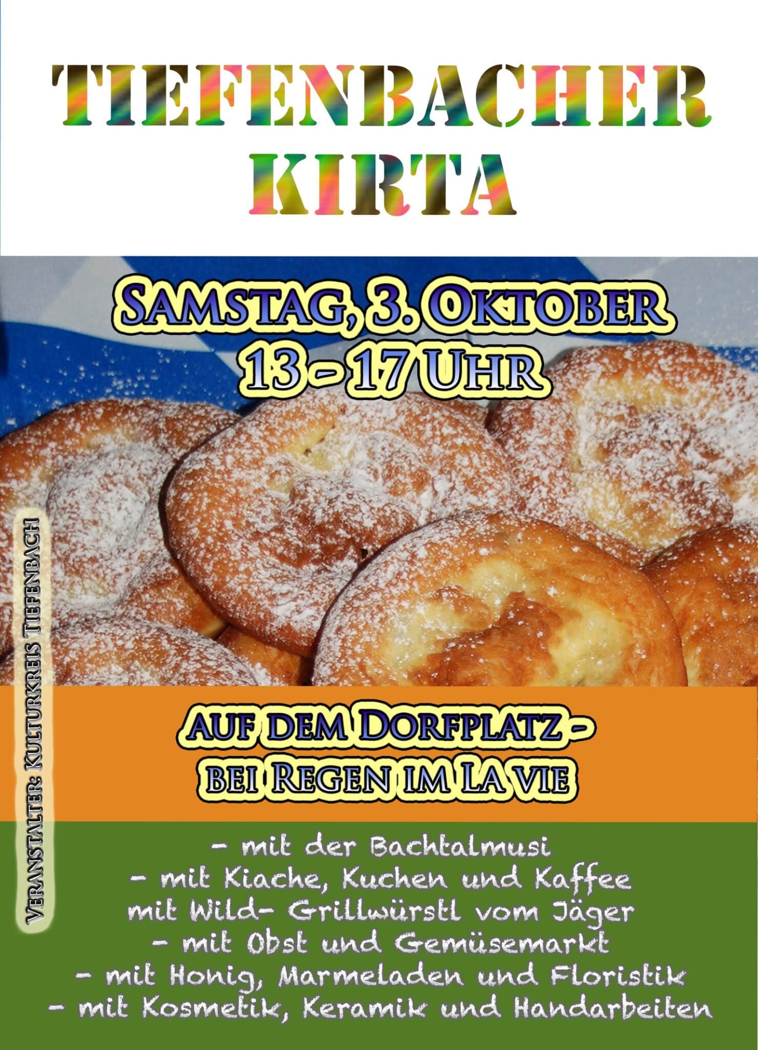 Tiefenbacher Kirta in der Ortsmitte Tiefenbach
