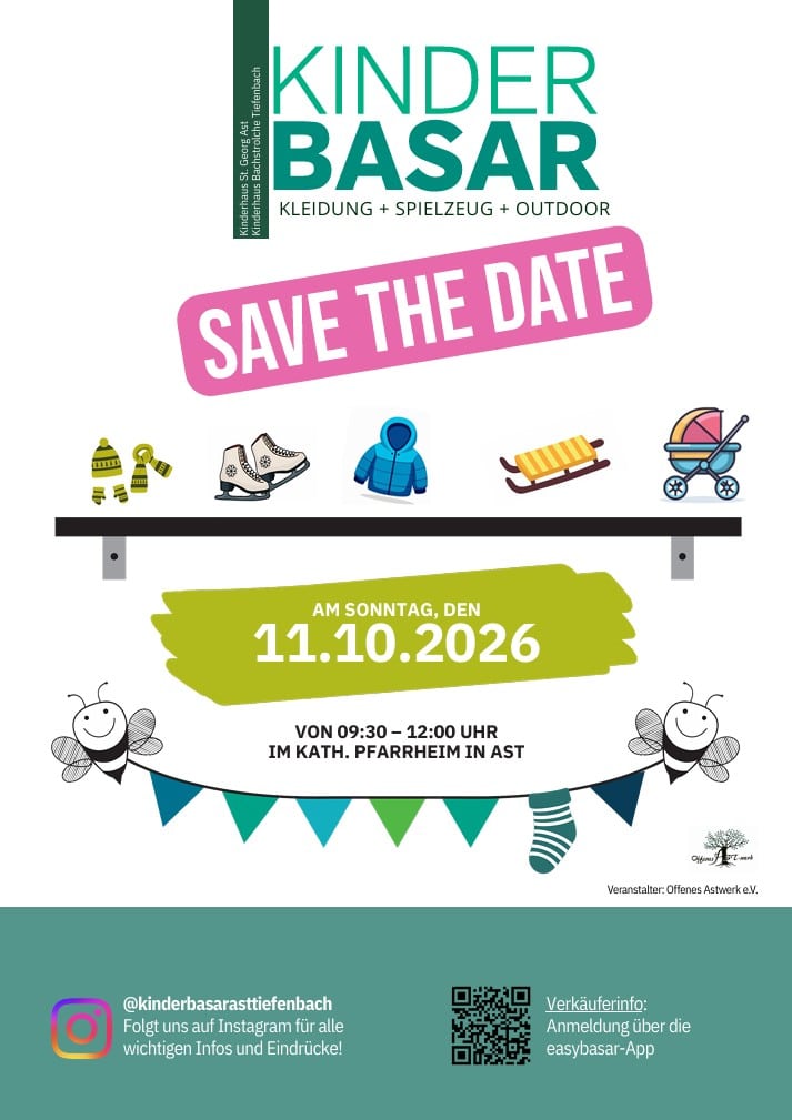 Kinderbasar im Pfarrheim Ast